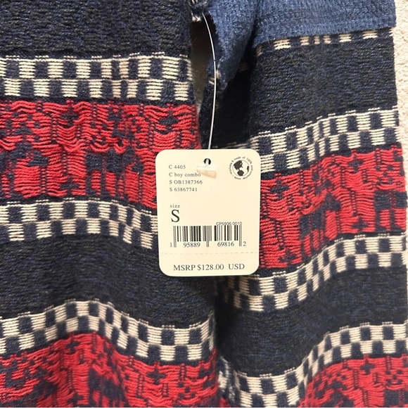 Free People We The Free To the Woods Knit Holiday Christmas Top NWT - Picture 7 of 14